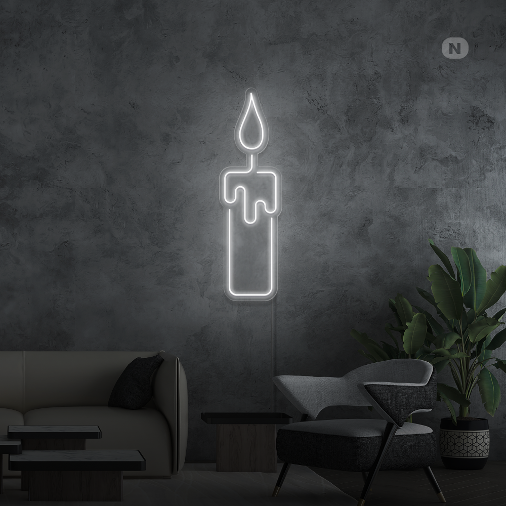Neon Verlichting Kaars