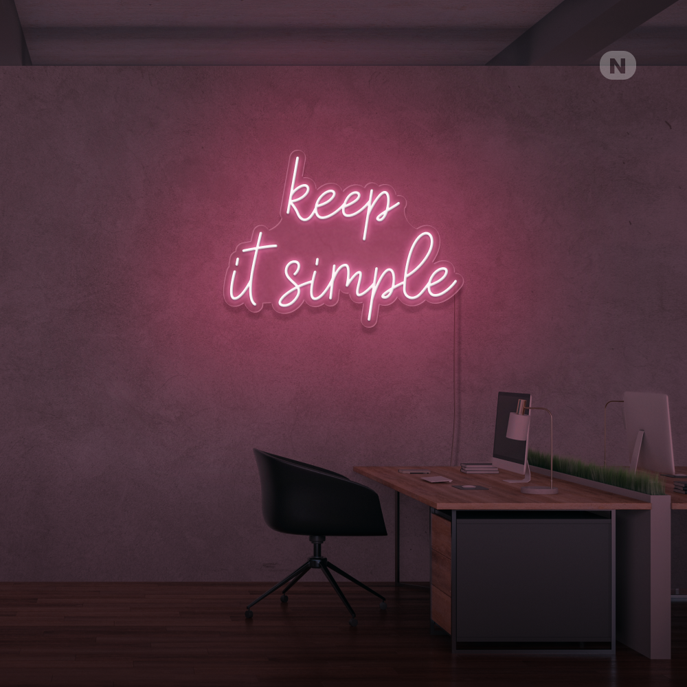 Neon Verlichting keep it simple