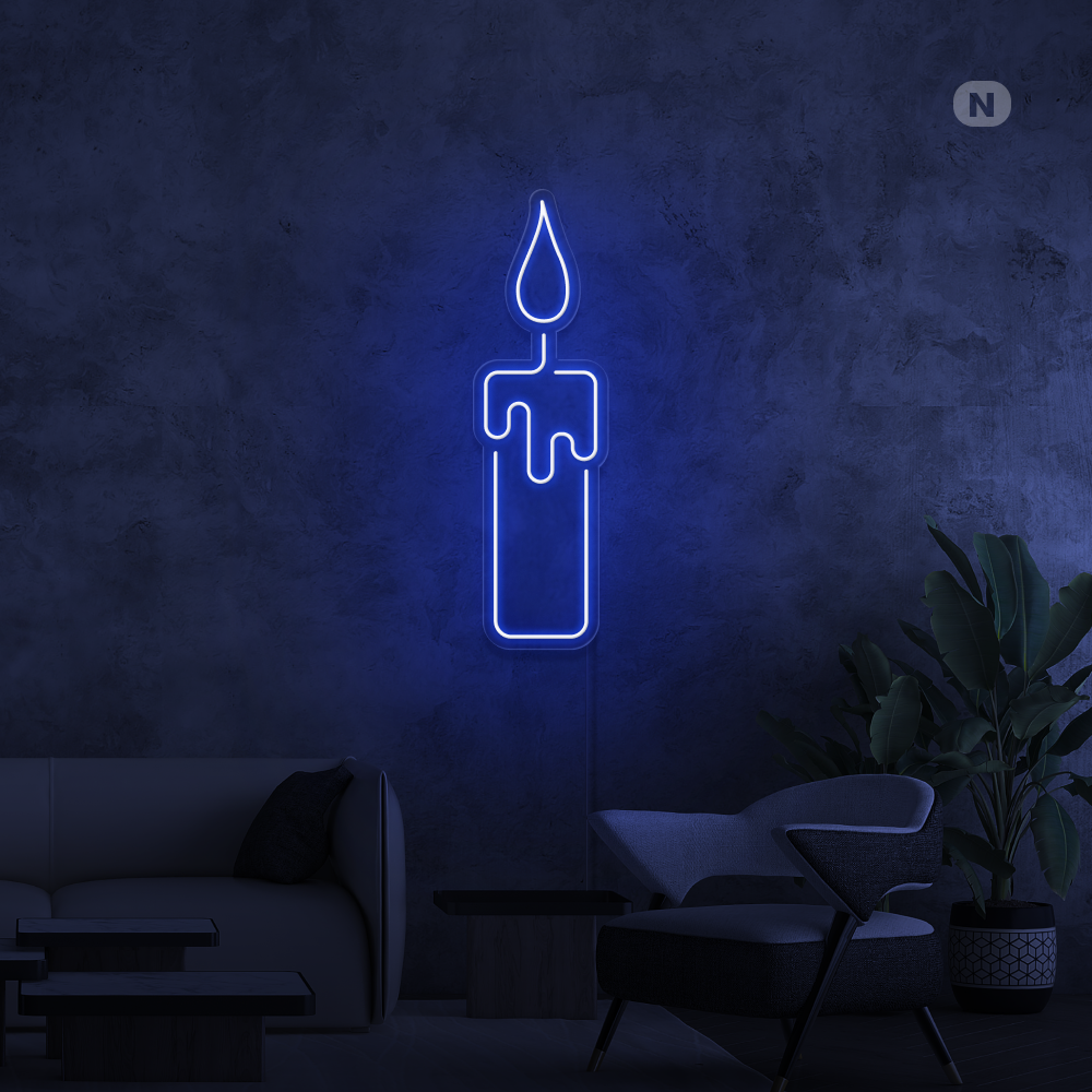 Neon Verlichting Kaars