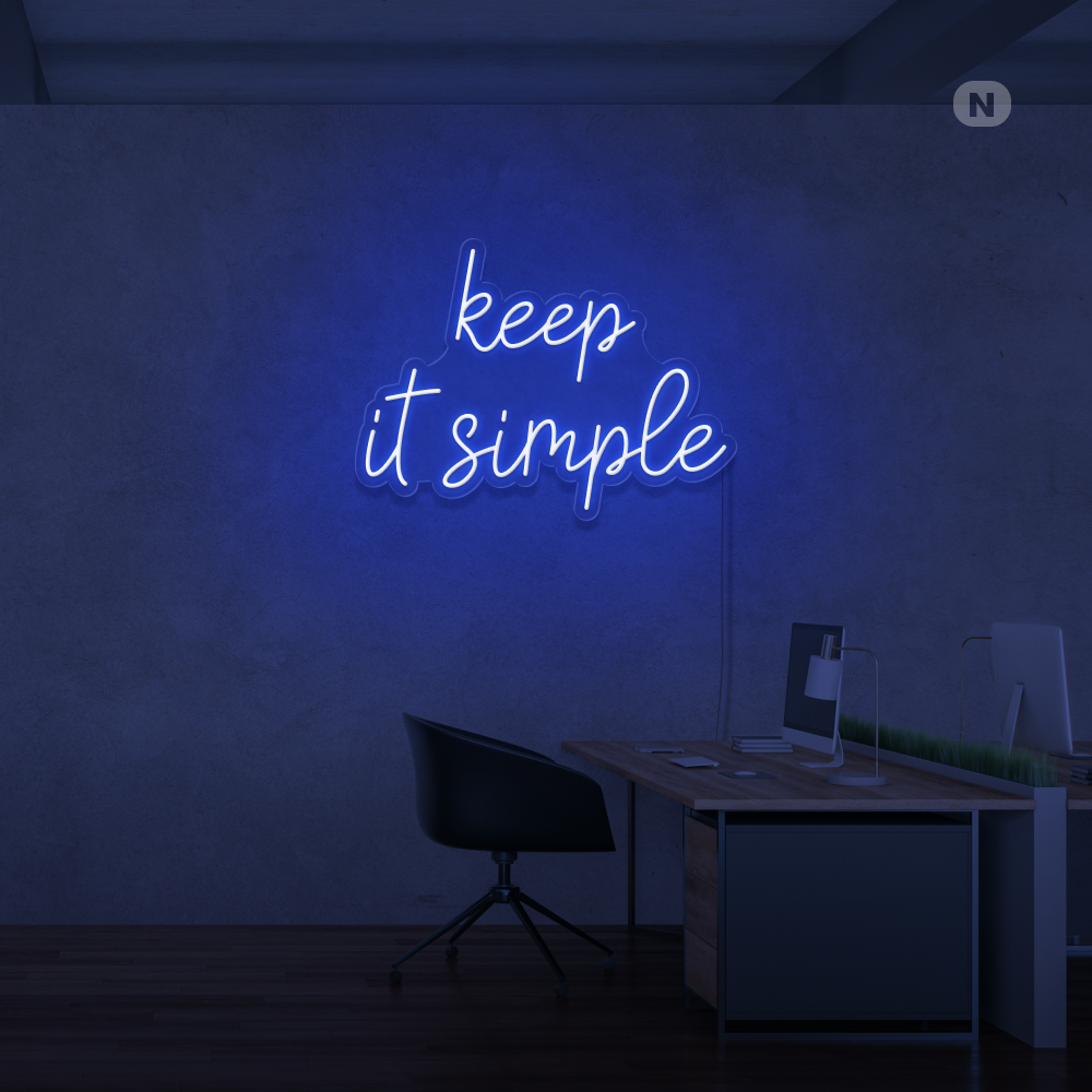 Neon Verlichting keep it simple