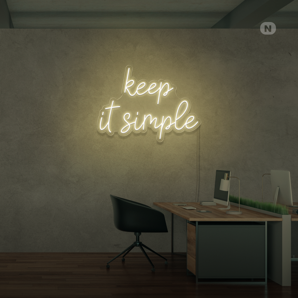 Neon Verlichting keep it simple