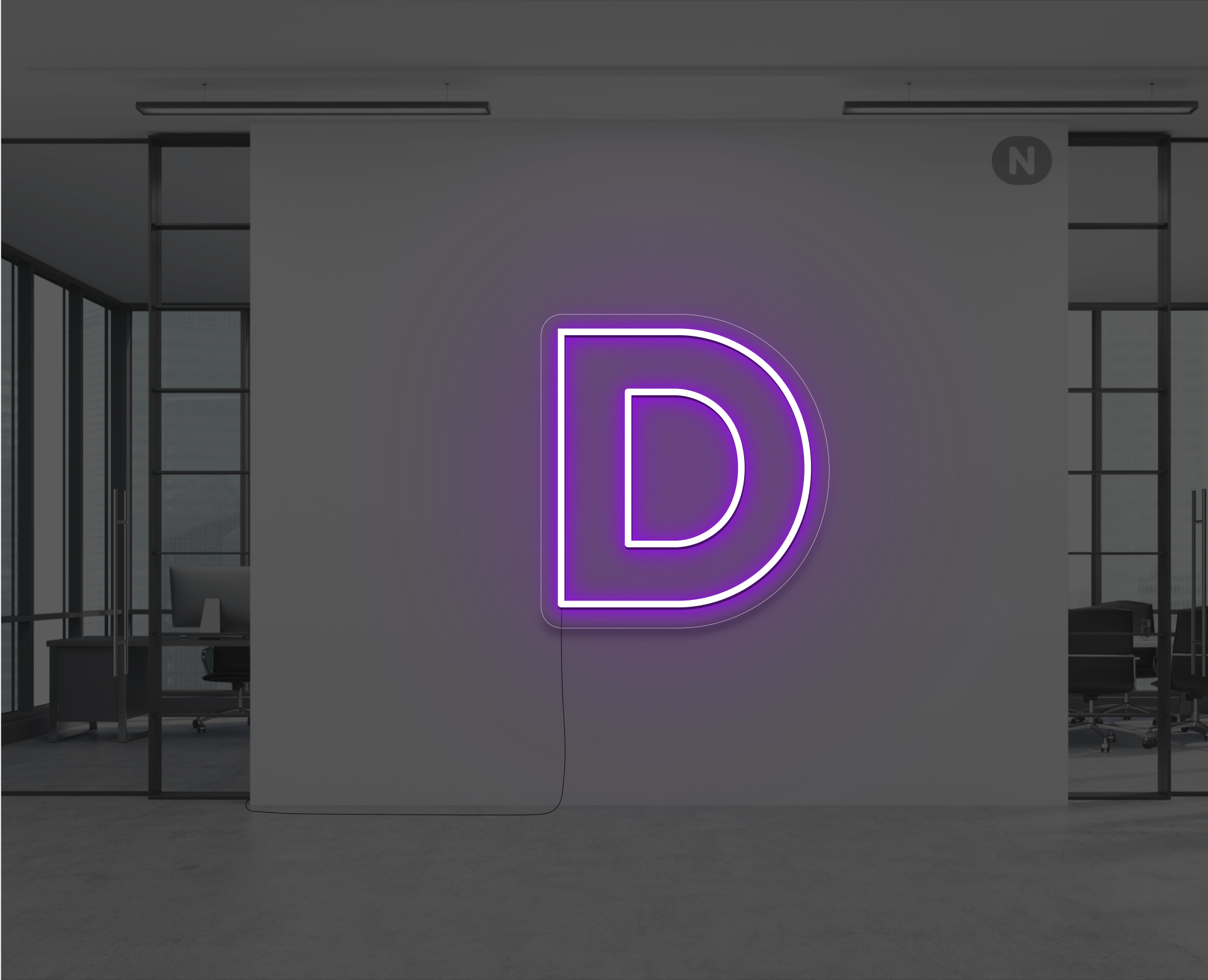 neon-letter-d-paars