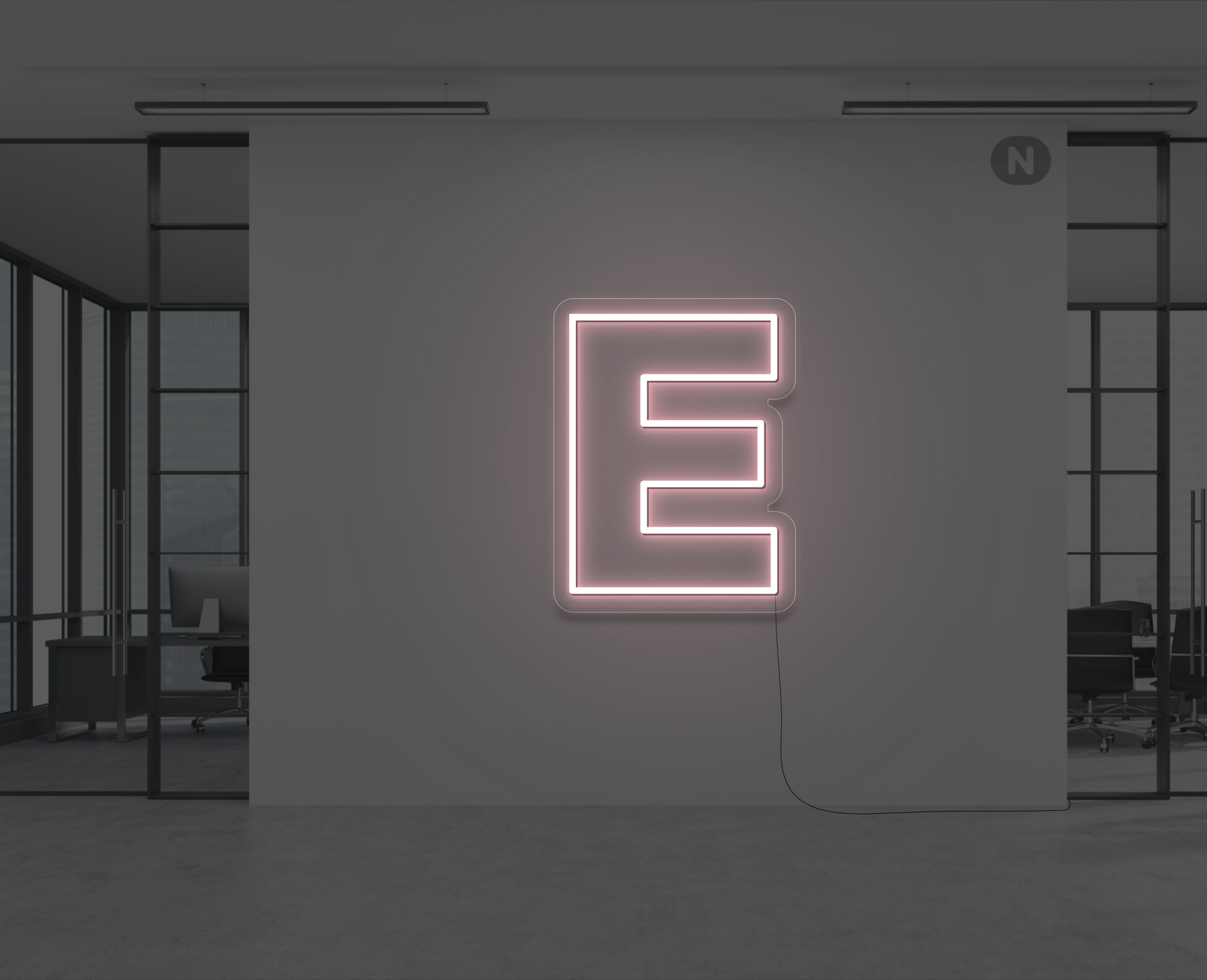 neon-letter-e-lichtroze