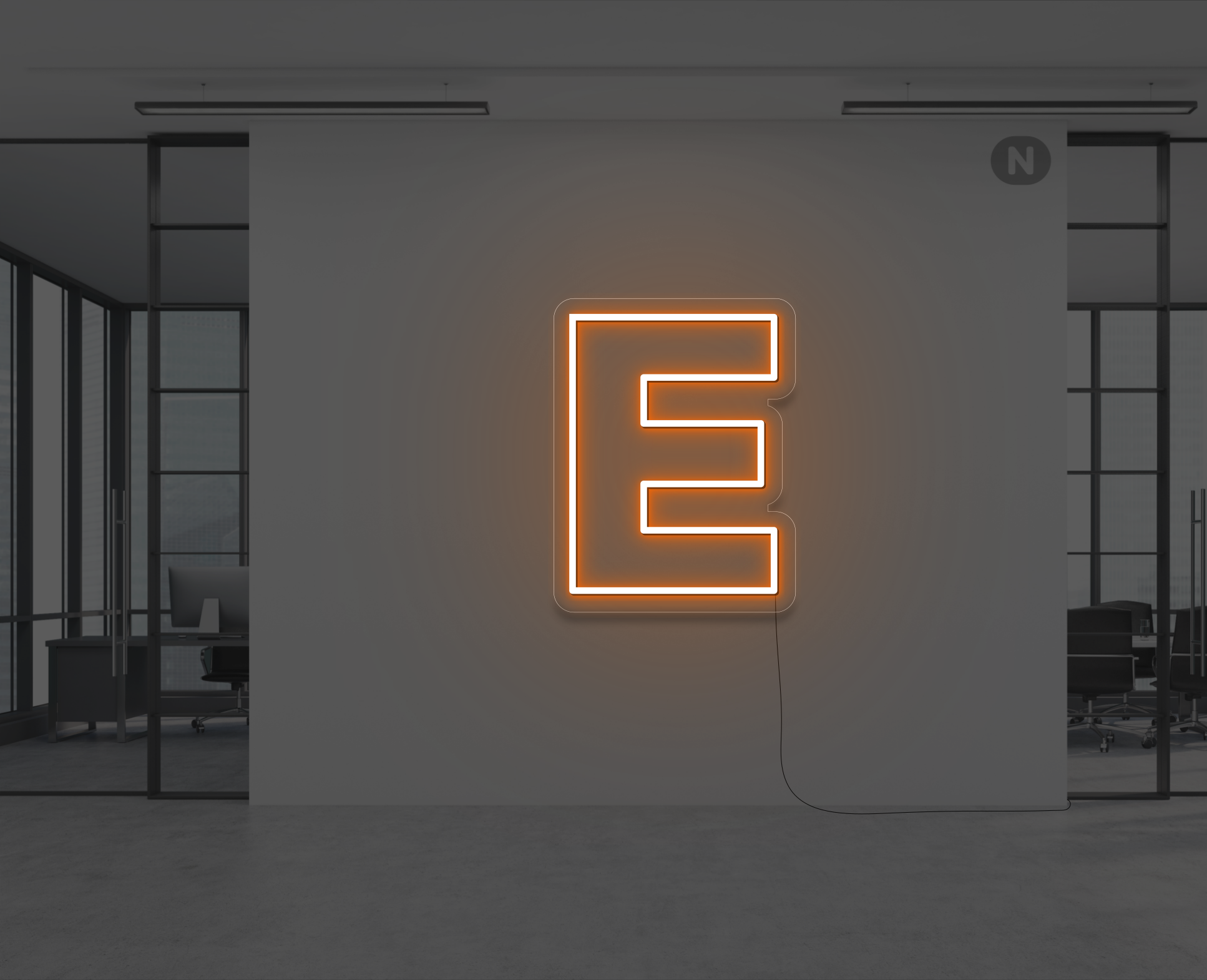 neon-letter-e-oranje