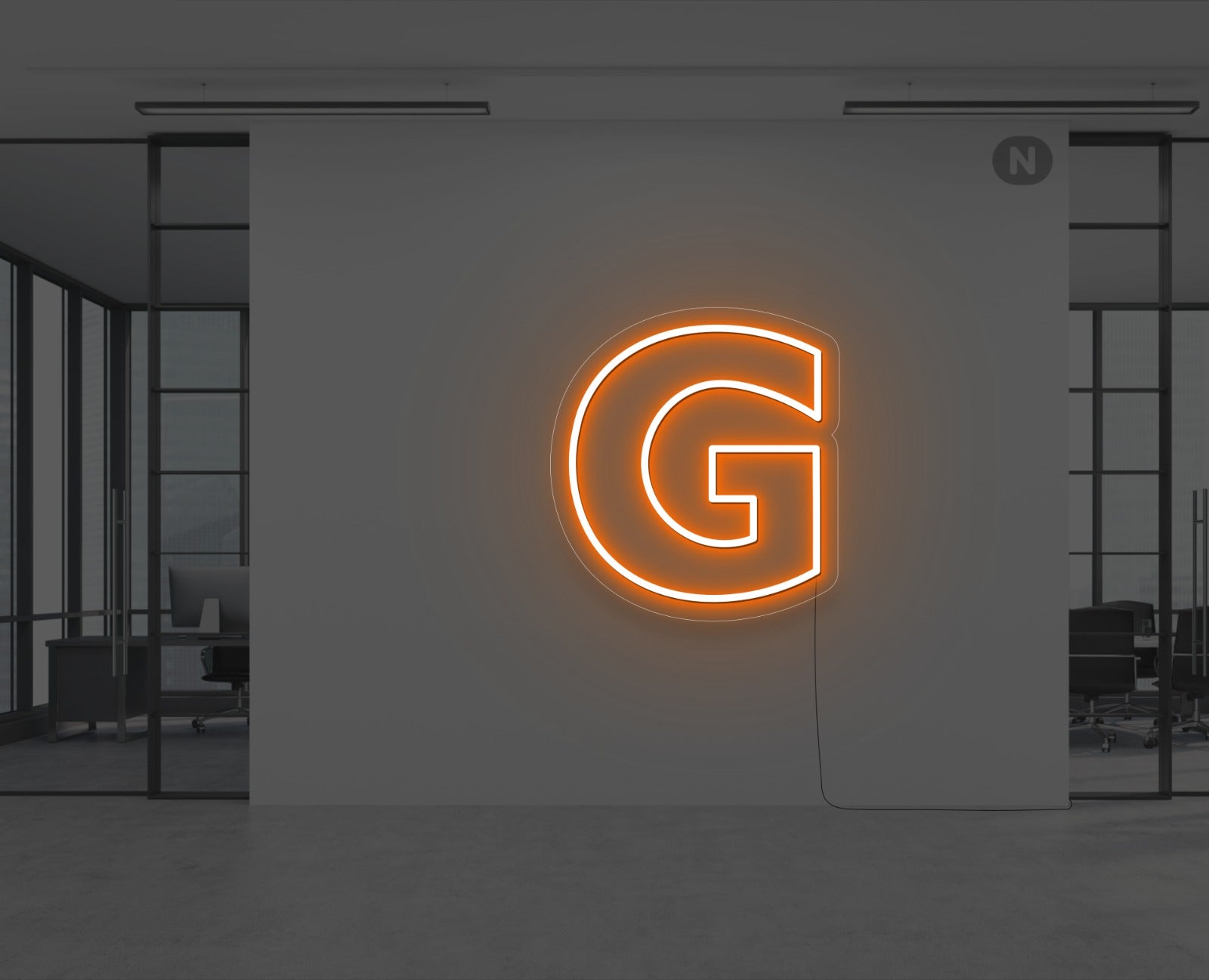 Neon Letter G