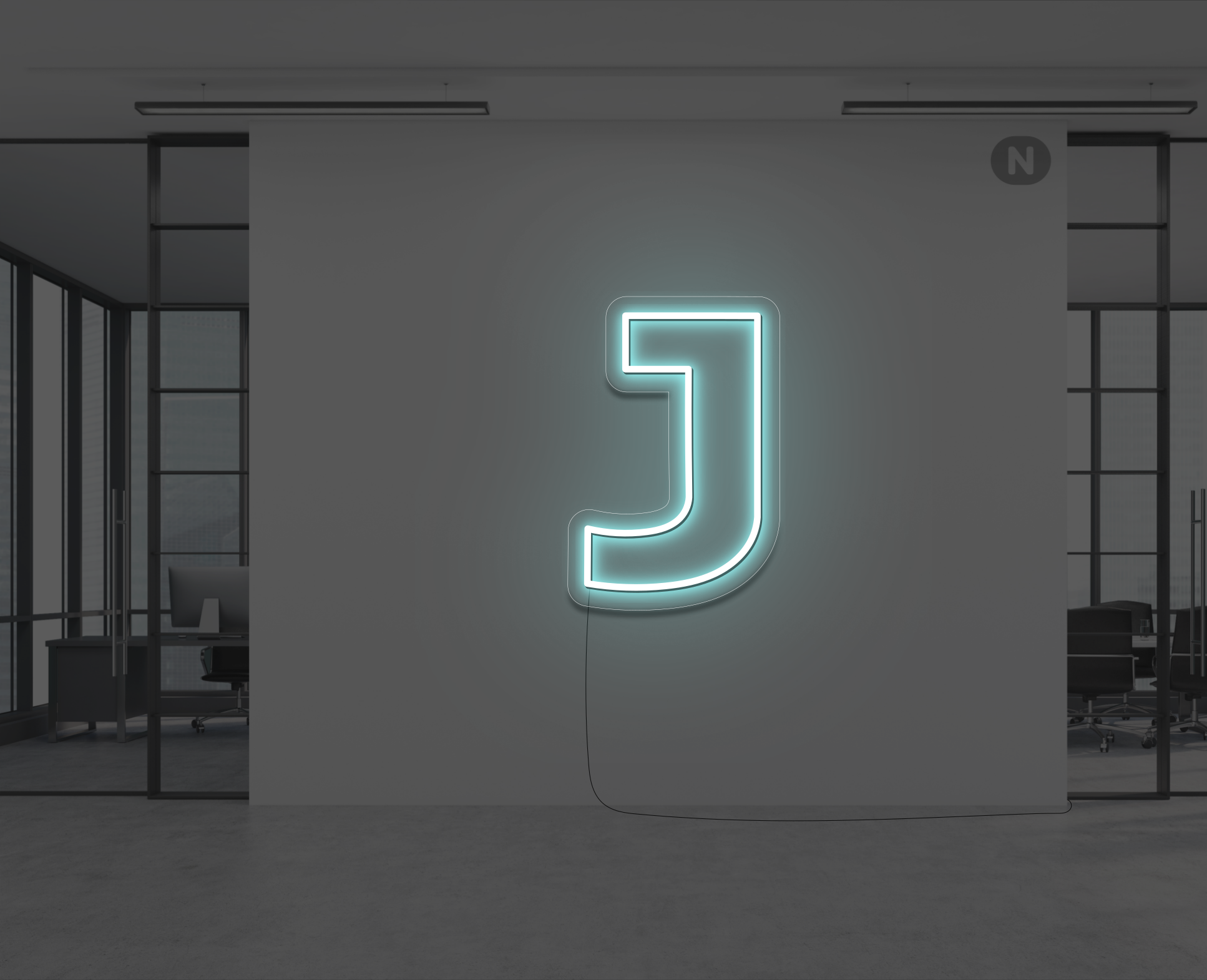 neon-letter-j-ijsblauw