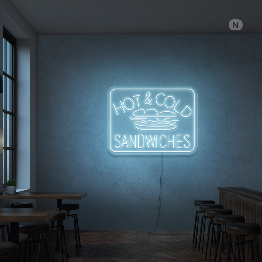 Neon Verlichting Hot & Cold Sandwiches