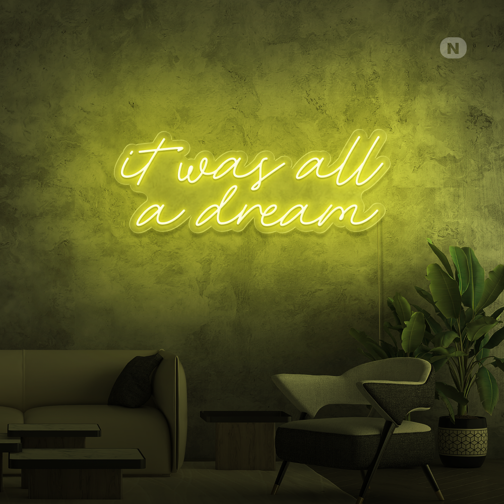 Neon Verlichting It was all a dream