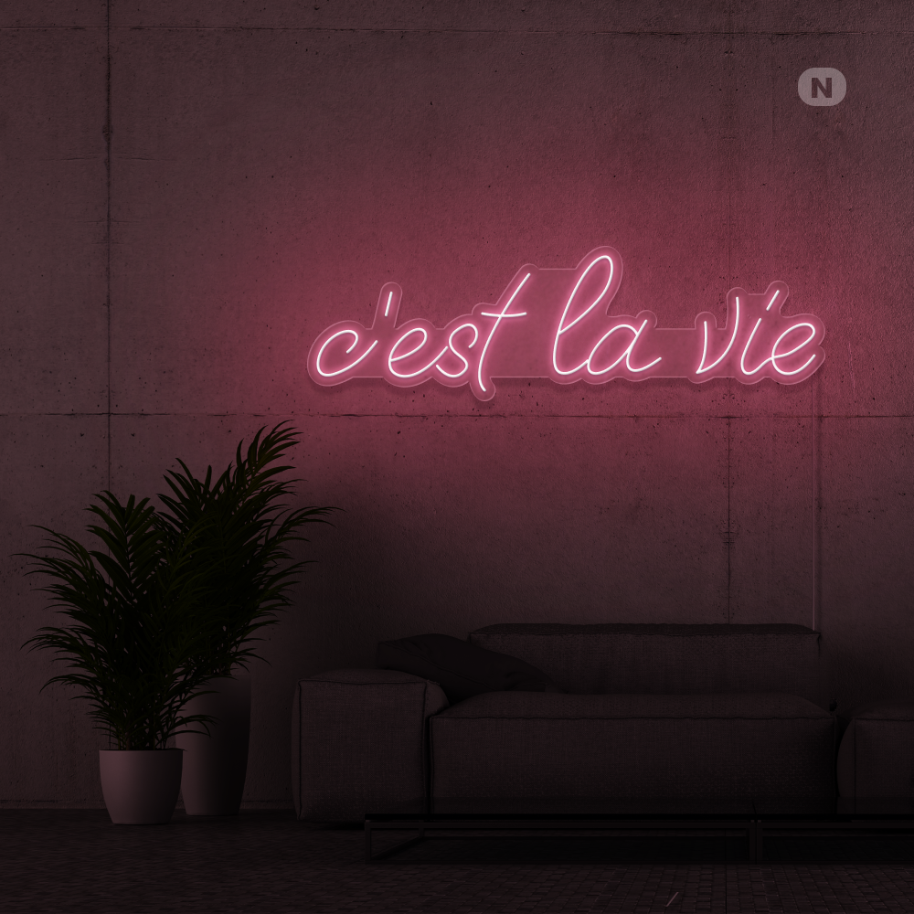 Neon Verlichting c'est la vie (RGB)
