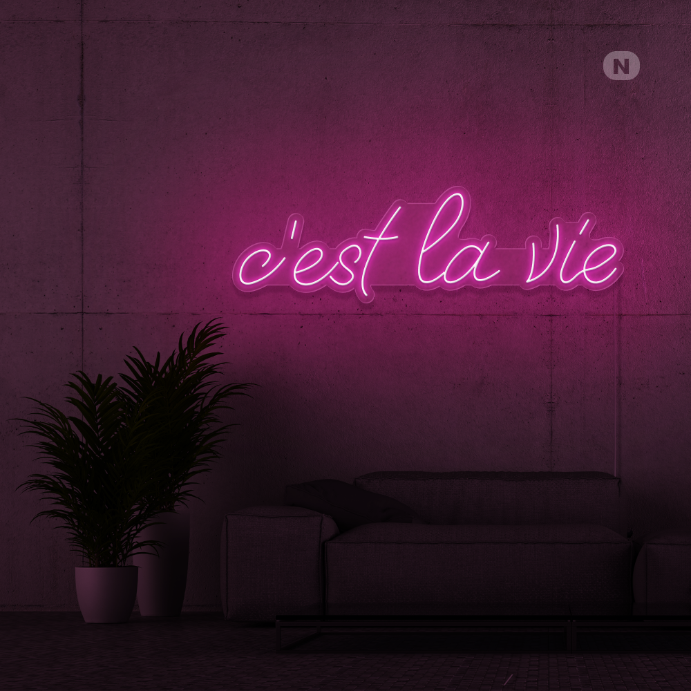 Neon Verlichting c'est la vie (RGB)