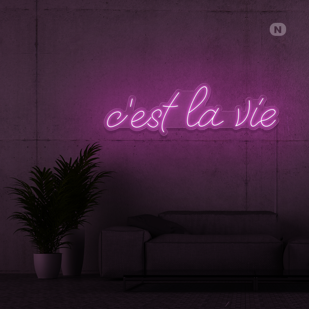 Neon Verlichting c'est la vie (RGB)