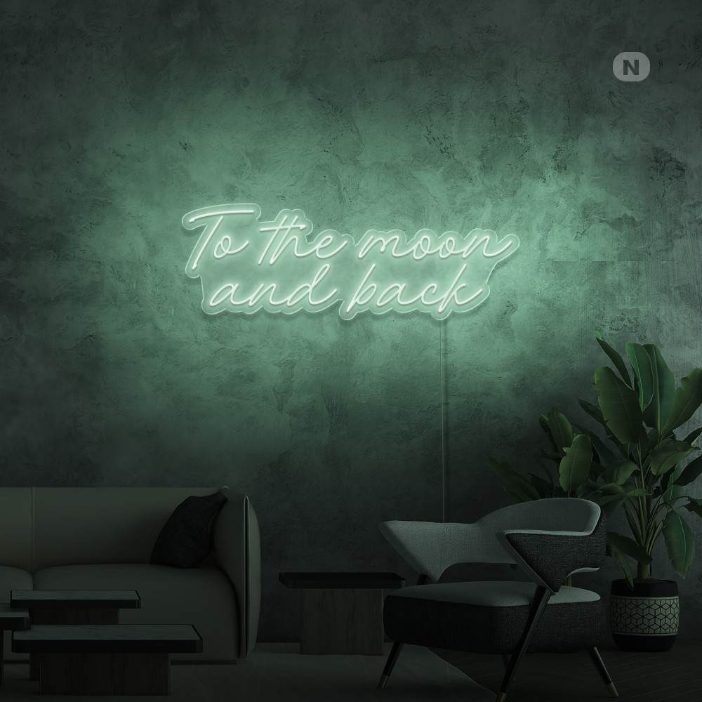 Neon Verlichting To The Moon and Back
