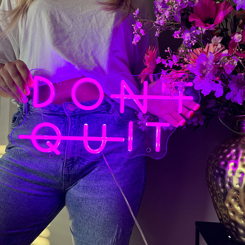 Neon Verlichting Don't Quit