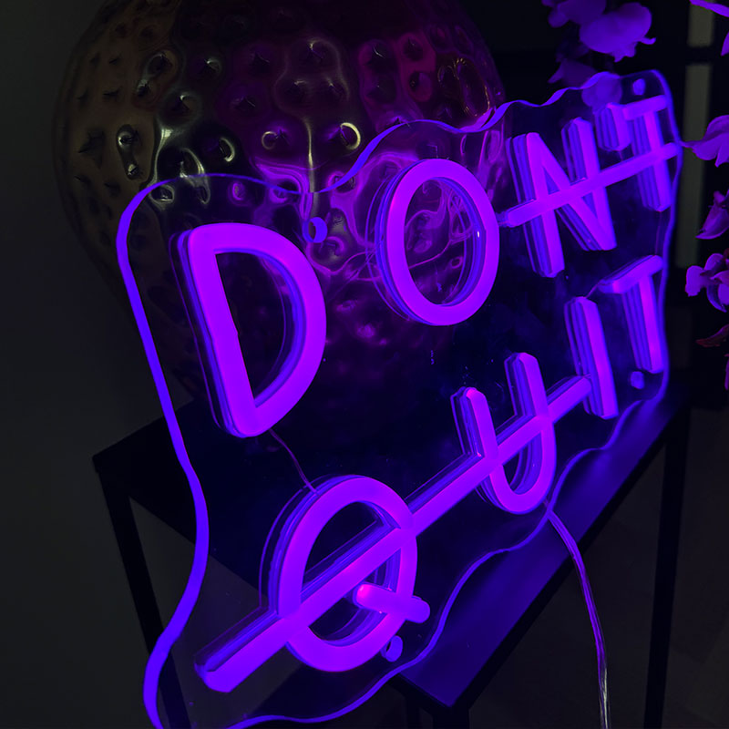 Neon Verlichting Don't Quit