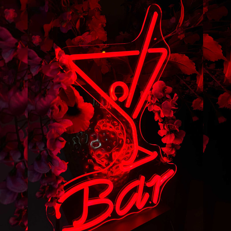 Neon Verlichting Cocktail Bar