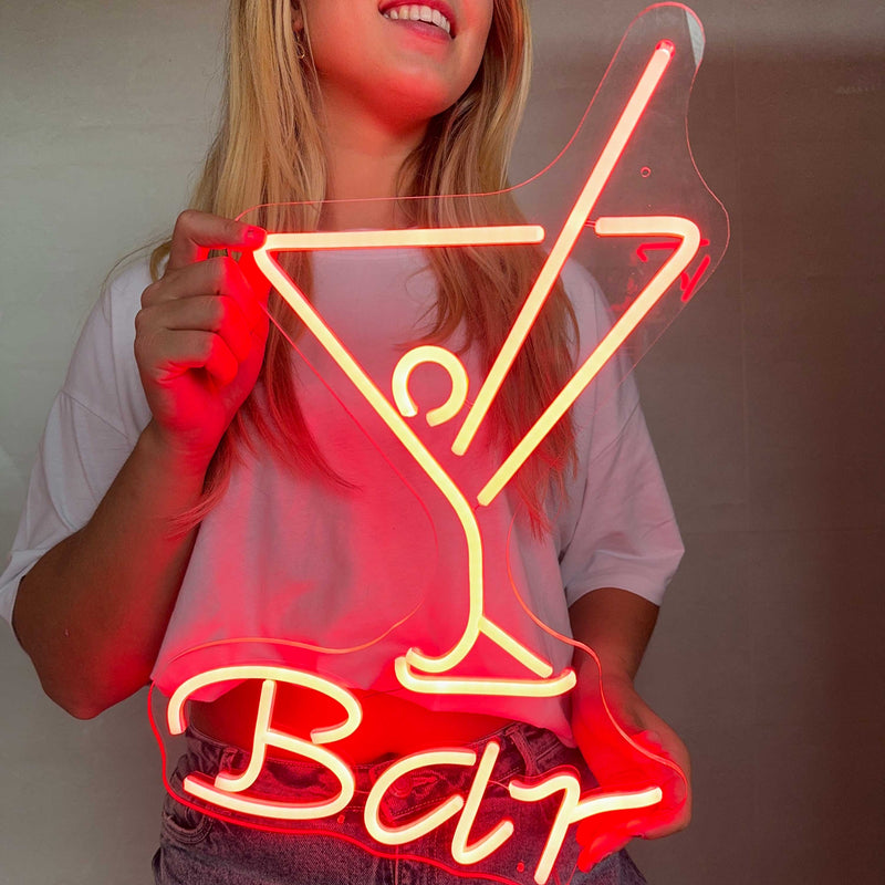 Neon Verlichting Cocktail Bar