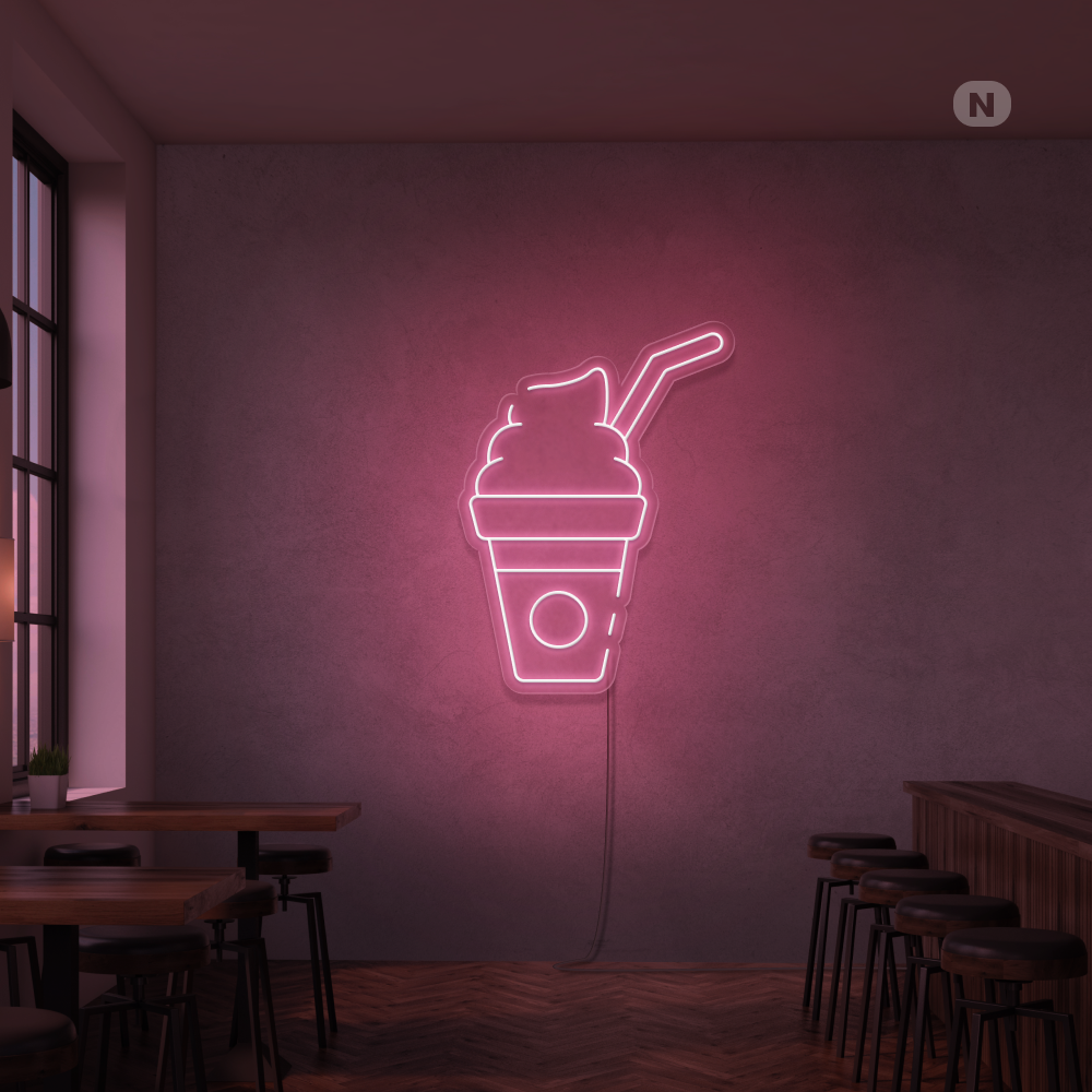 Neon Verlichting Milkshake