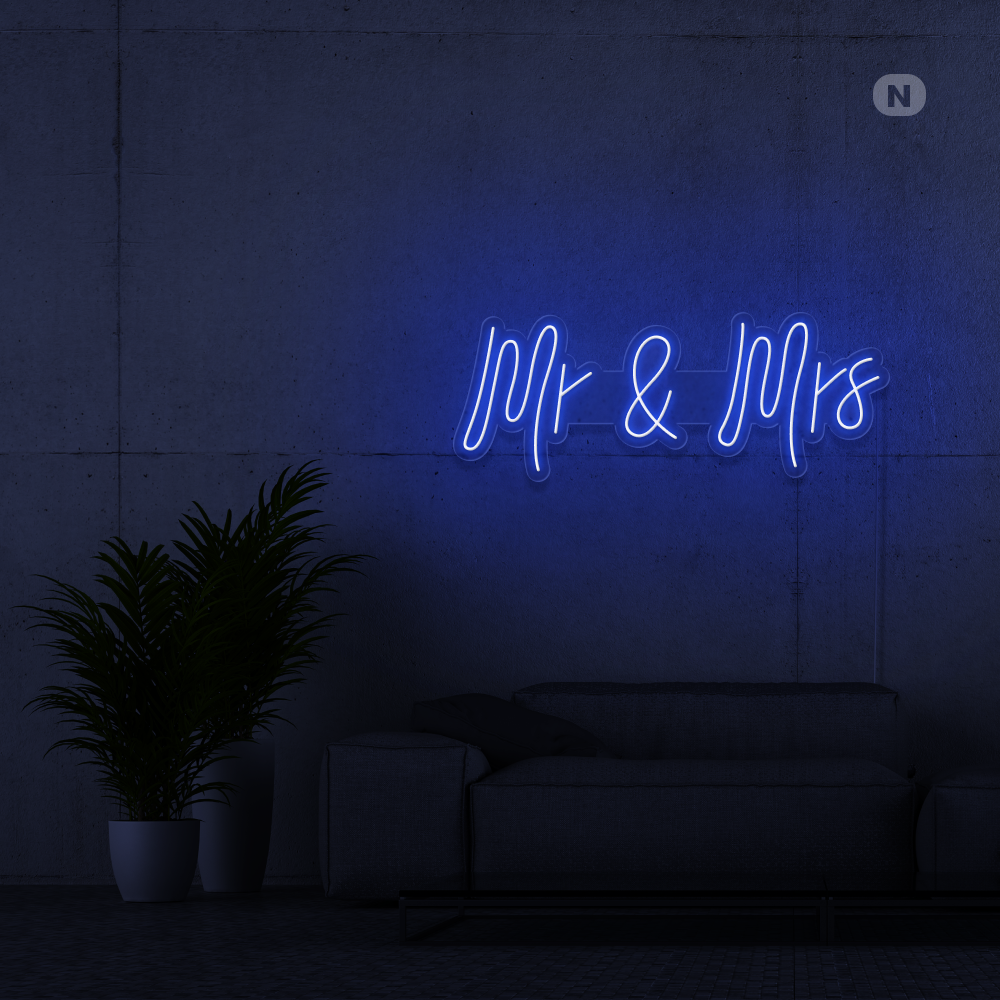 Neon Verlichting Mr & Mrs