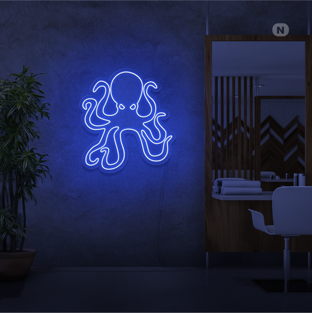 Neon Verlichting Octopus