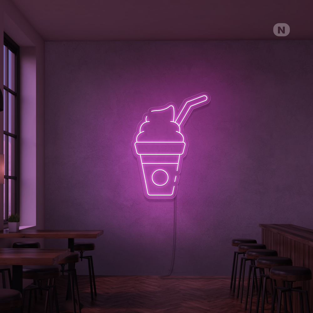 Neon Verlichting Milkshake