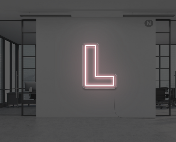 Neon Letter L