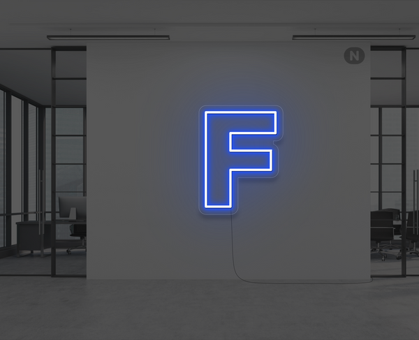 Neon Letter F