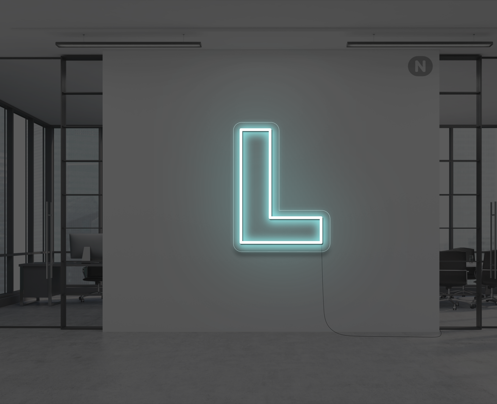 neon-letter-l-ijsblauw