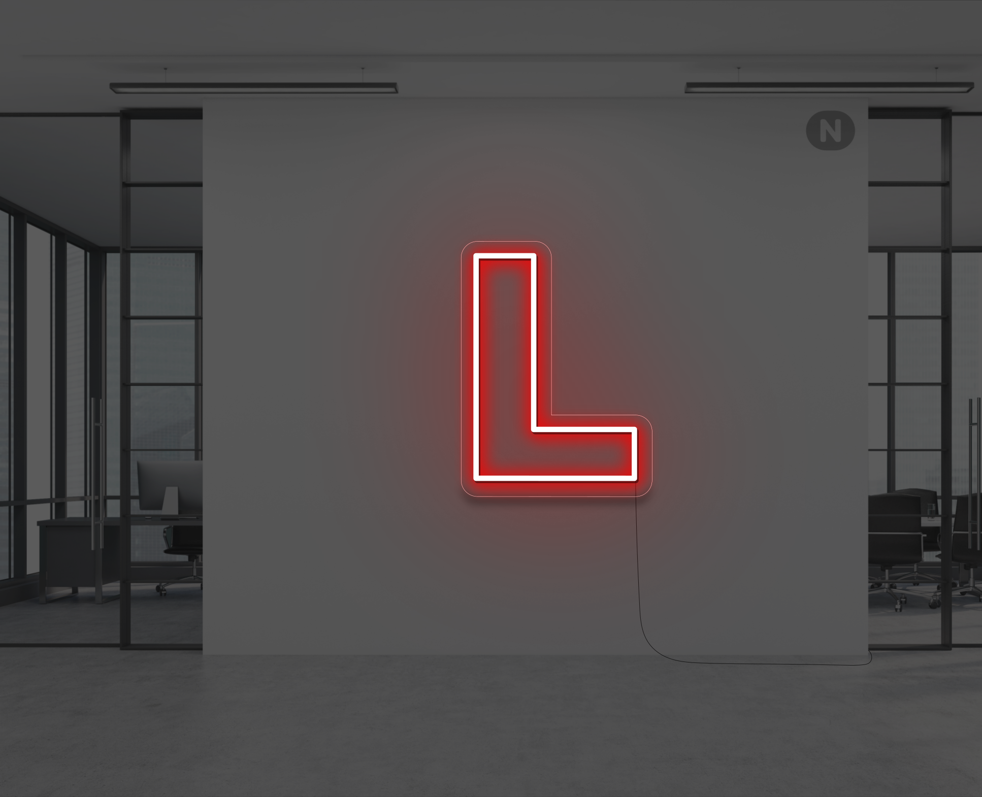 neon-letter-l-rood