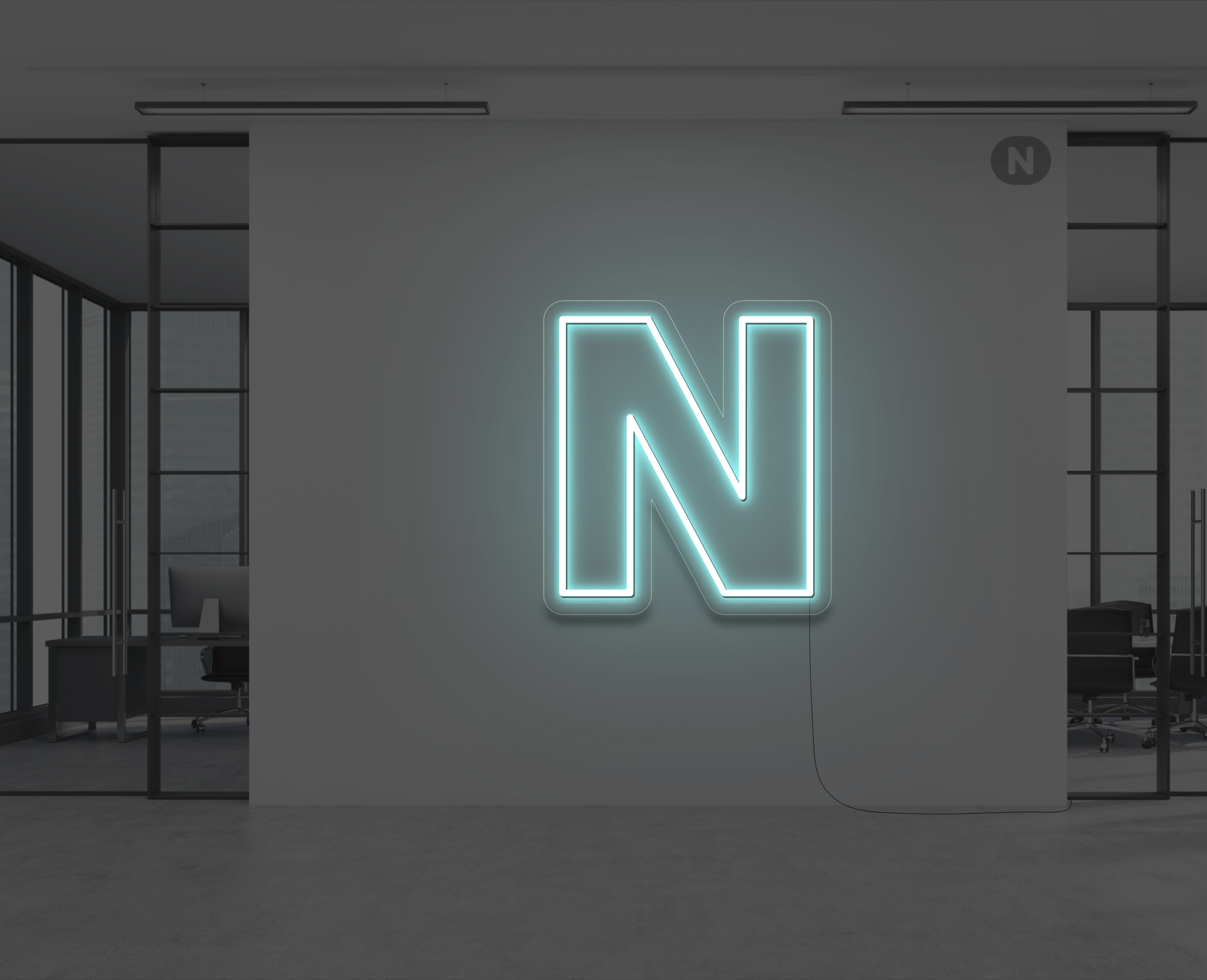 neon-letter-n-ijsblauw