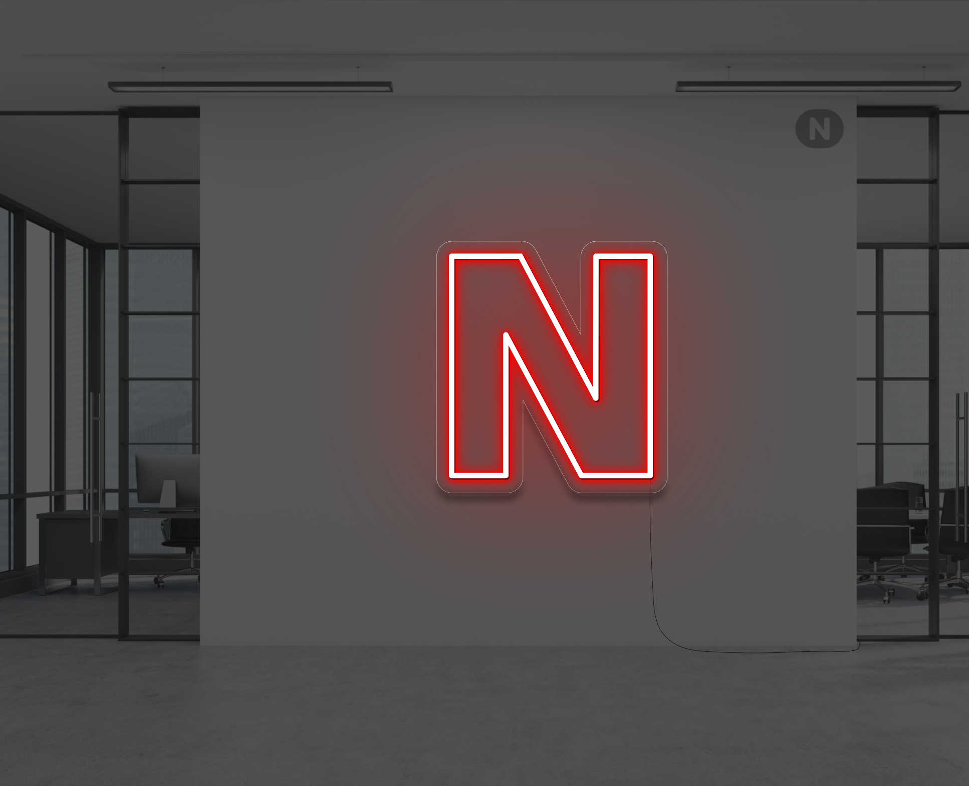 neon-letter-n-rood