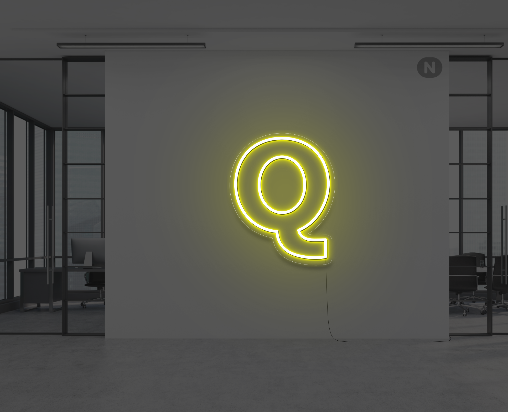 neon-letter-q-geel