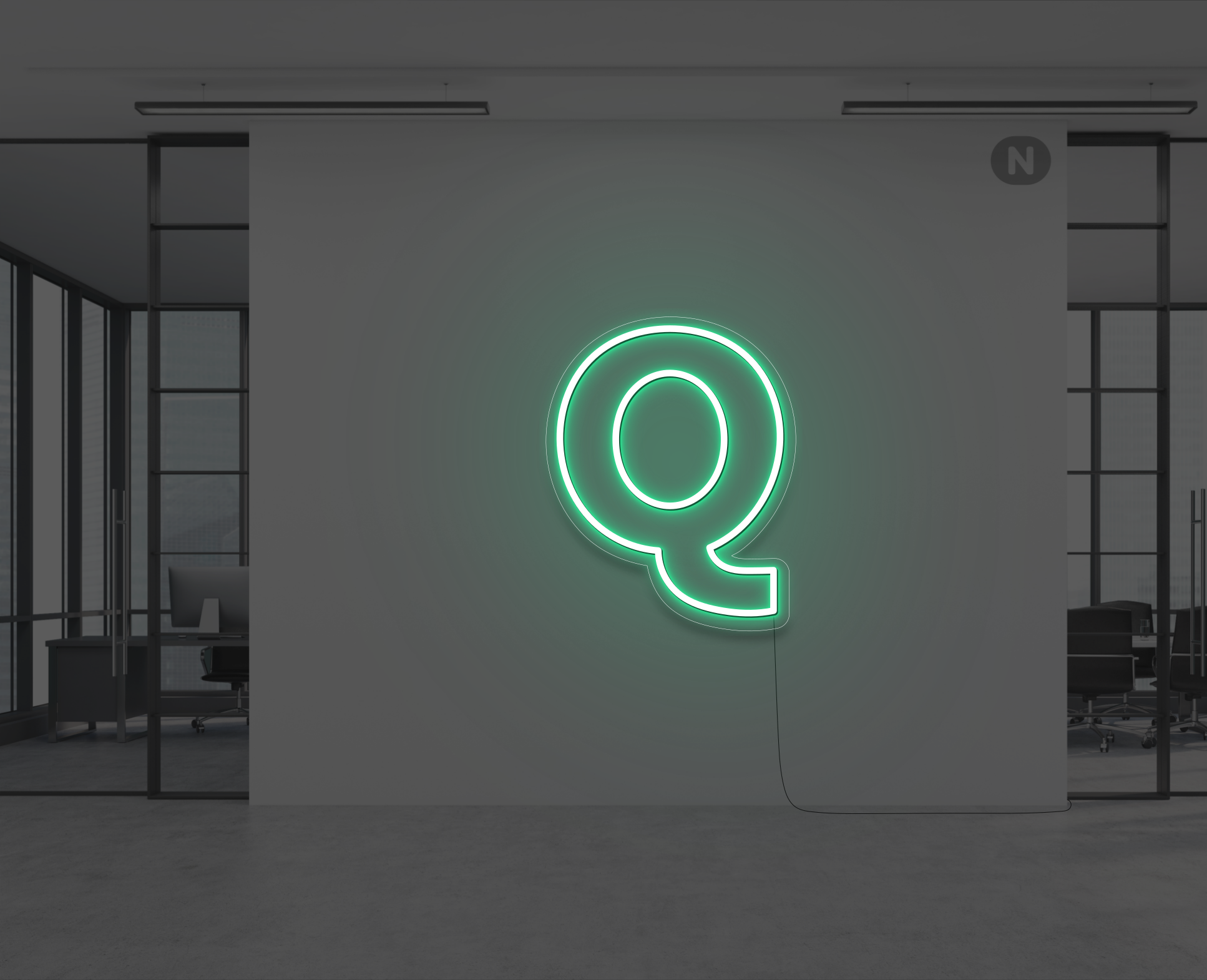 neon-letter-q-groen