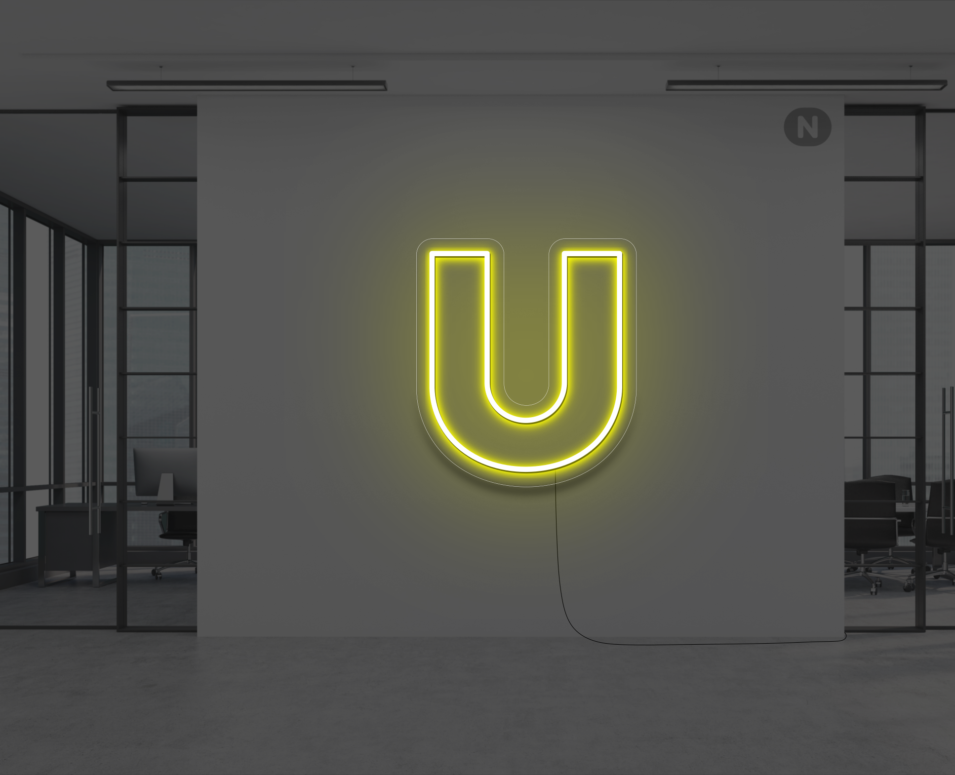 neon-letter-u-geel