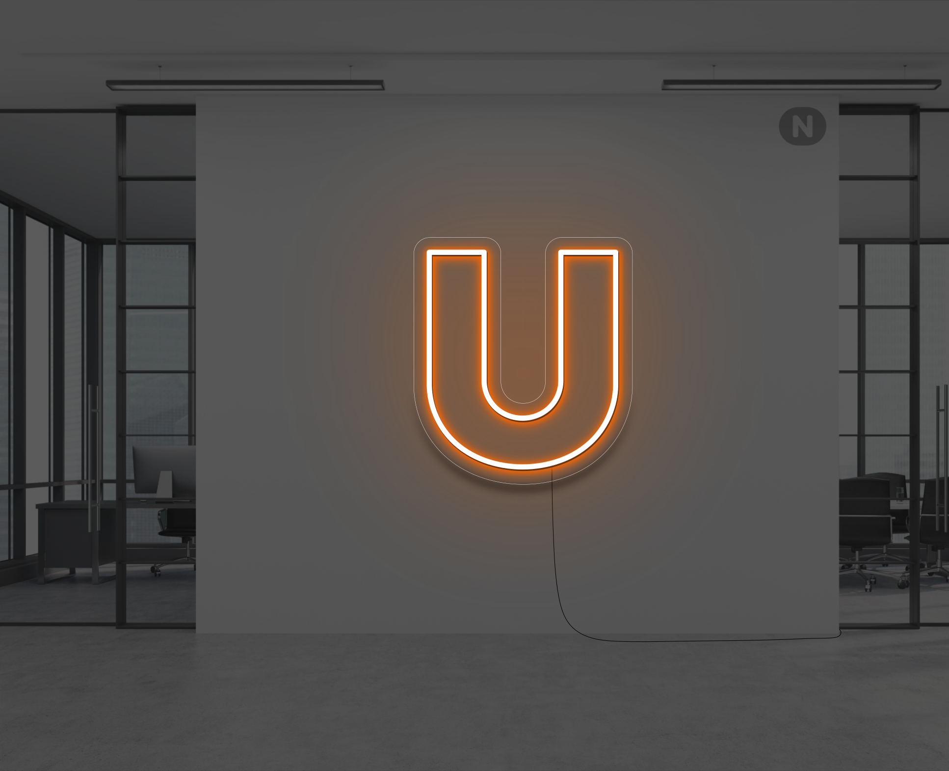 neon-letter-u-oranje