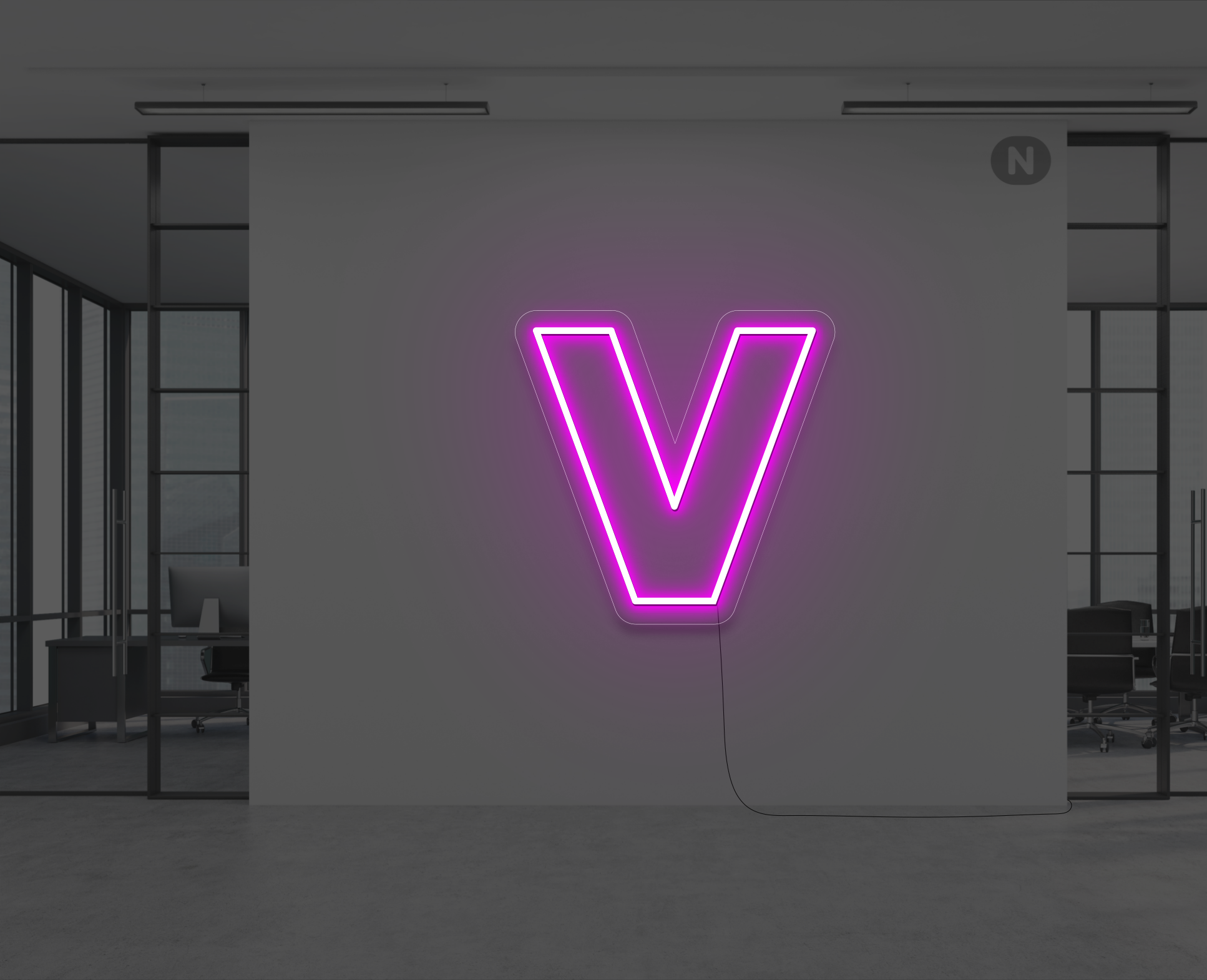 neon-letter-v-roze