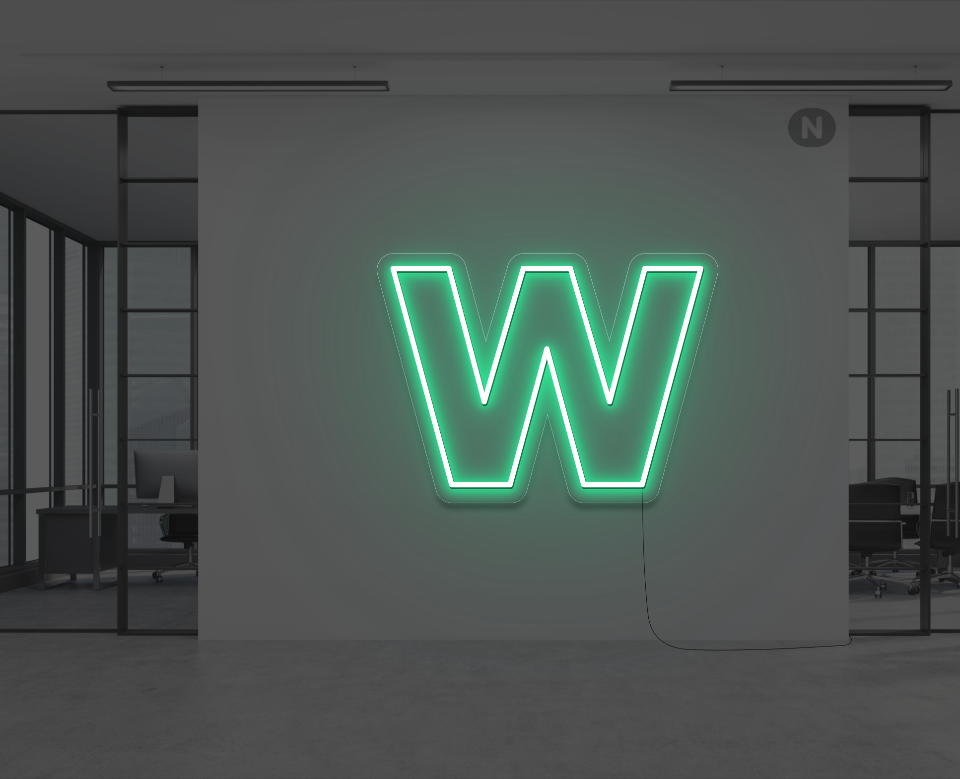 neon-letter-w-groen