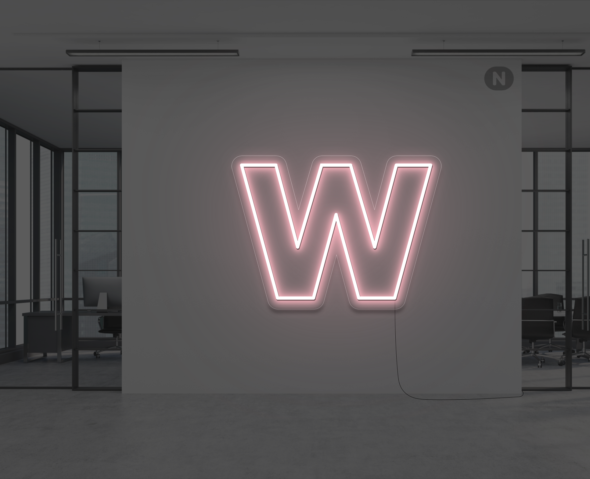 neon-letter-w-lichtroze