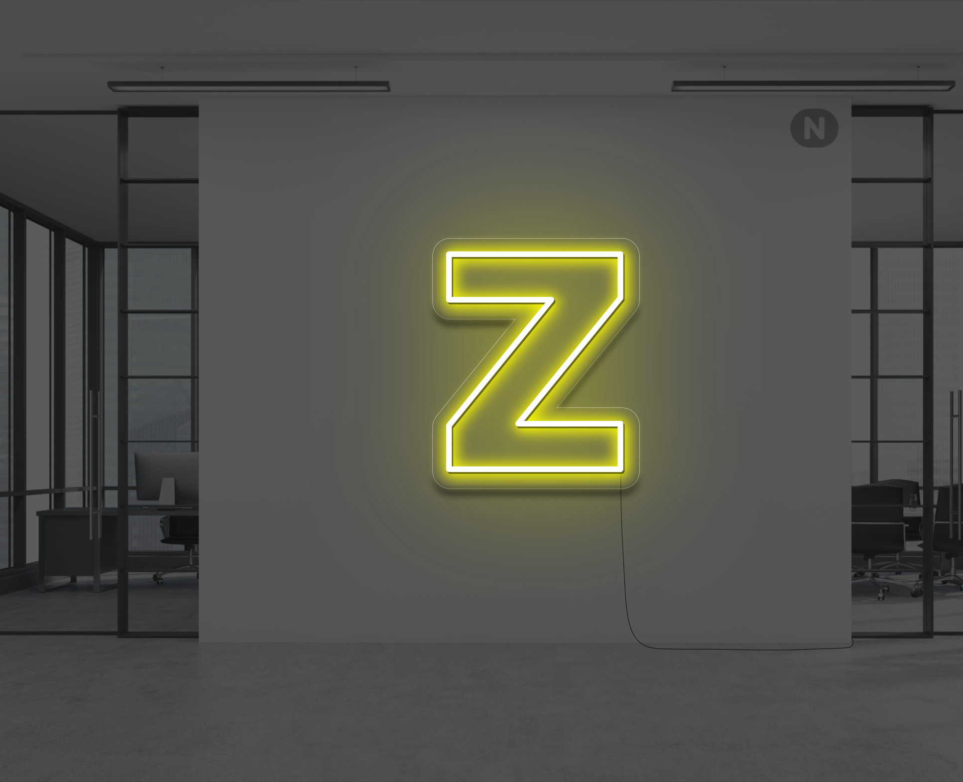 neon-letter-z-geel