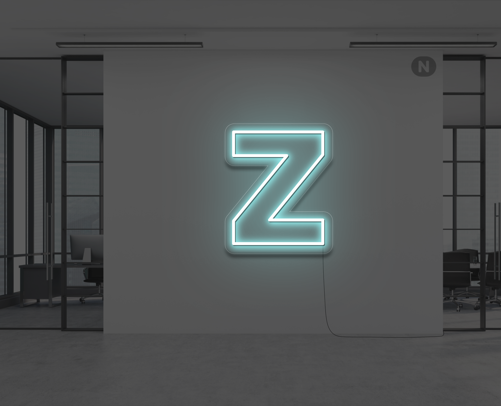 neon-letter-z-ijsblauw