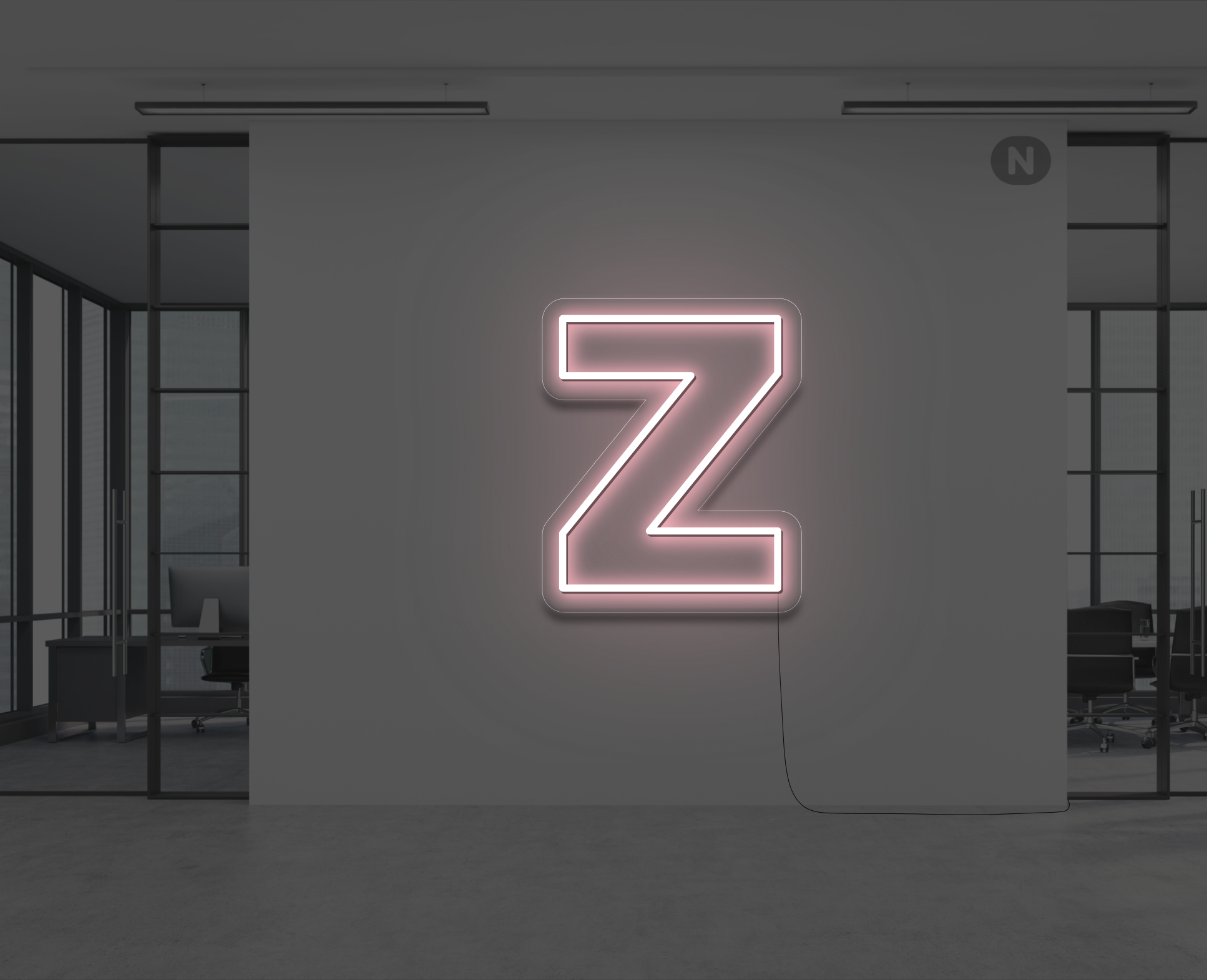 neon-letter-z-lichtroze