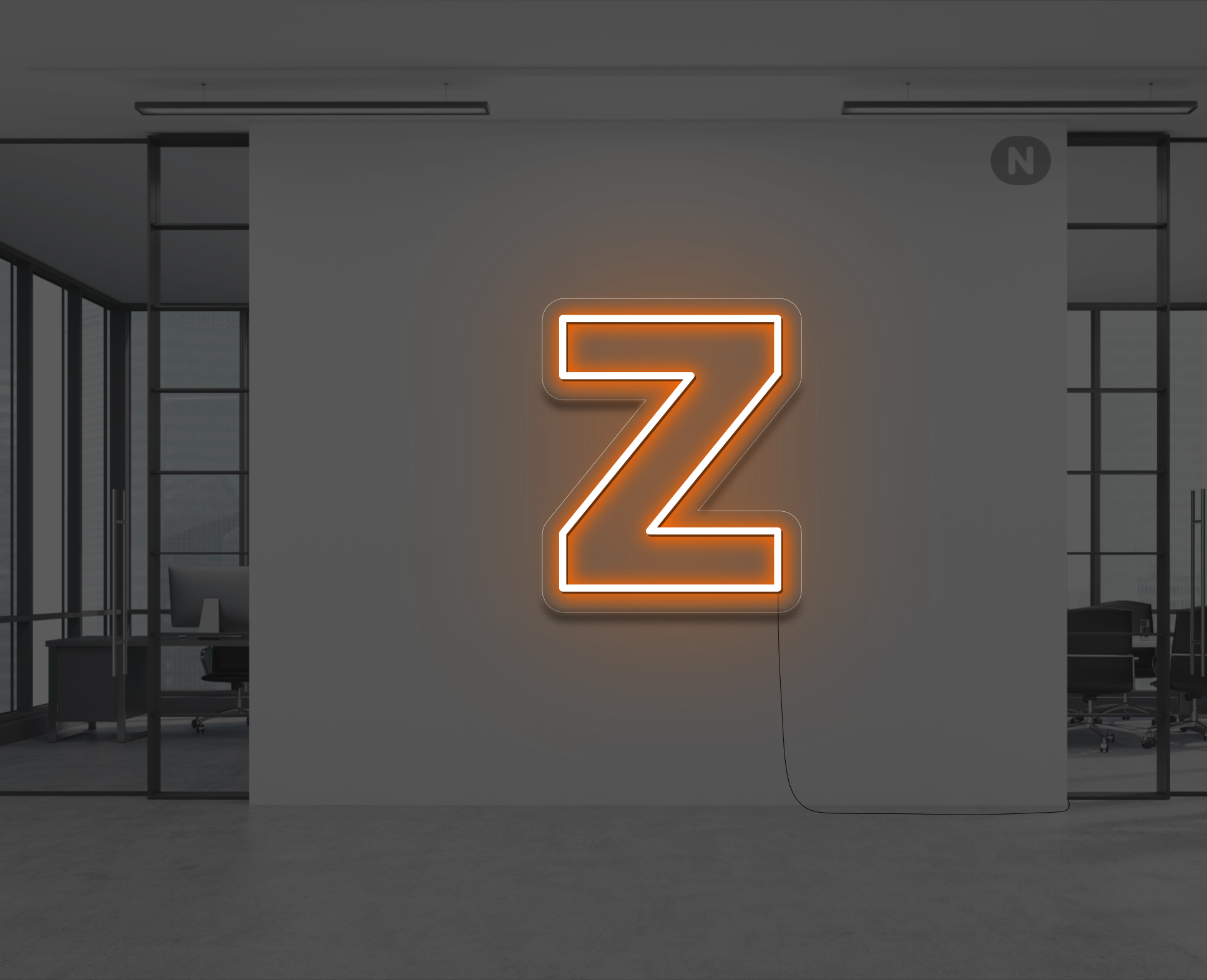 neon-letter-z-oranje