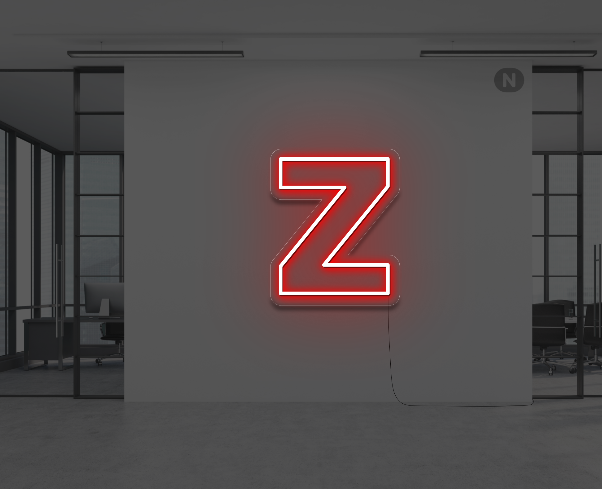 neon-letter-z-rood