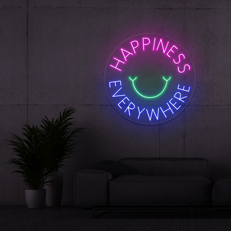 Neon Verlichting Hapiness