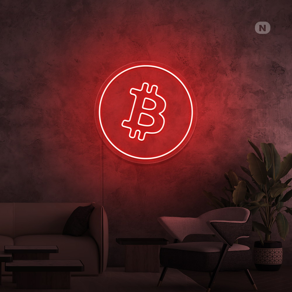 Neon Verlichting Bitcoin