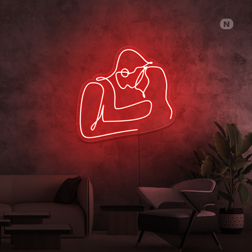 Toilet neon sign