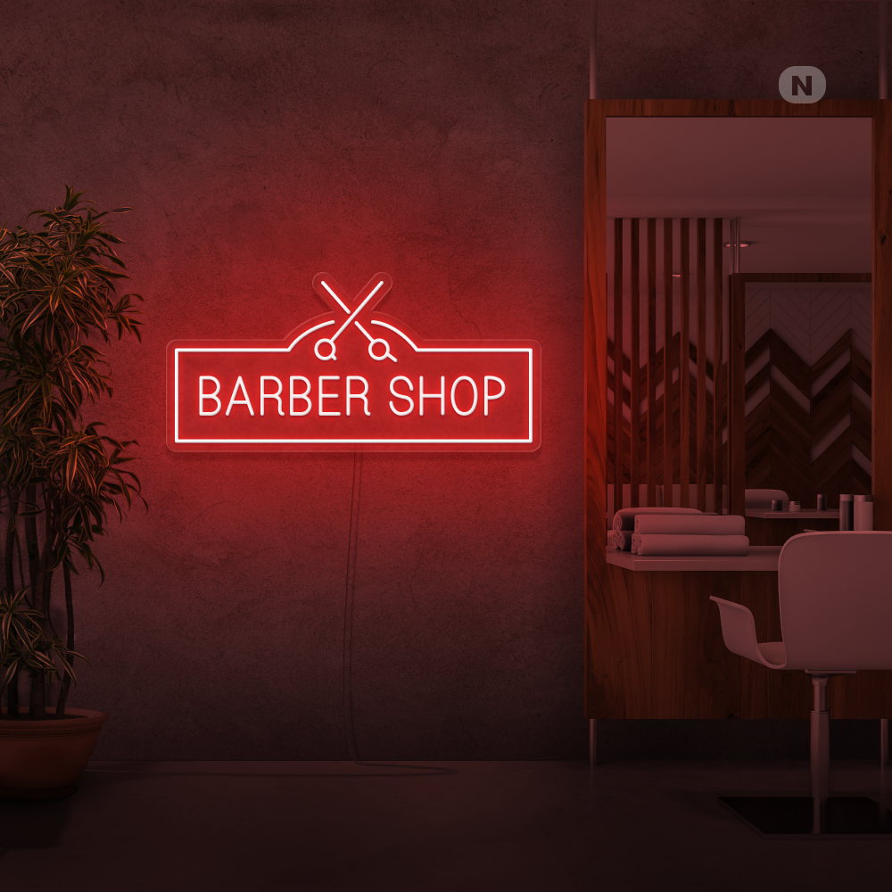 Neon Verlichting Barber Shop