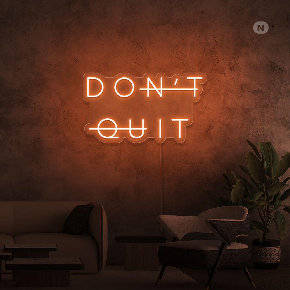 Neon Verlichting Don't Quit