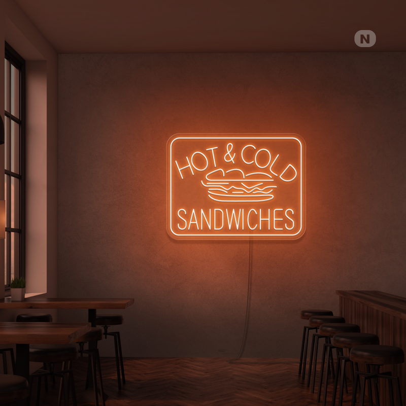 Neon Verlichting Hot & Cold Sandwiches