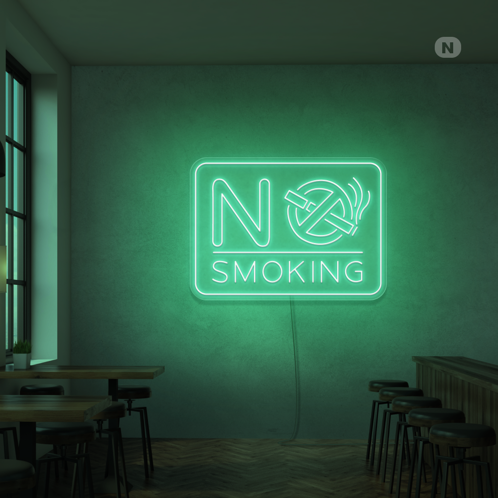 Neon verlichting No Smoking