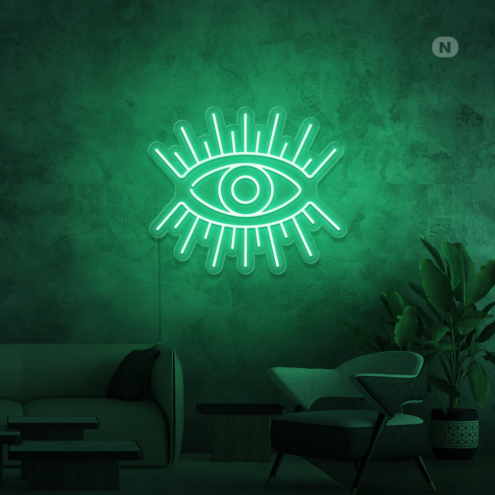 Neon Verlichting Artistiek Oog